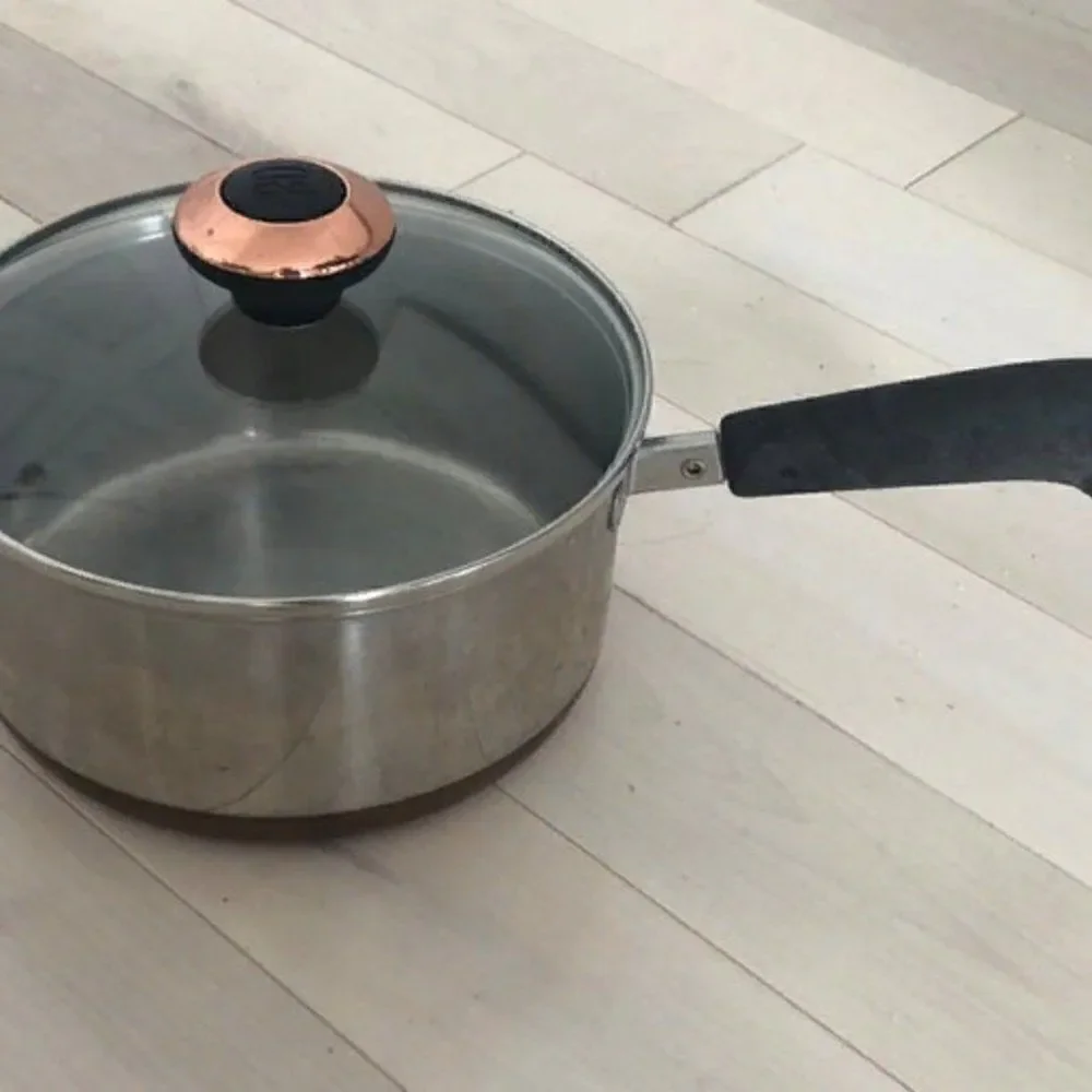 Vintage Revere Ware 1801 2qt 92j Stainless Steel Copper Bottom Saucepan